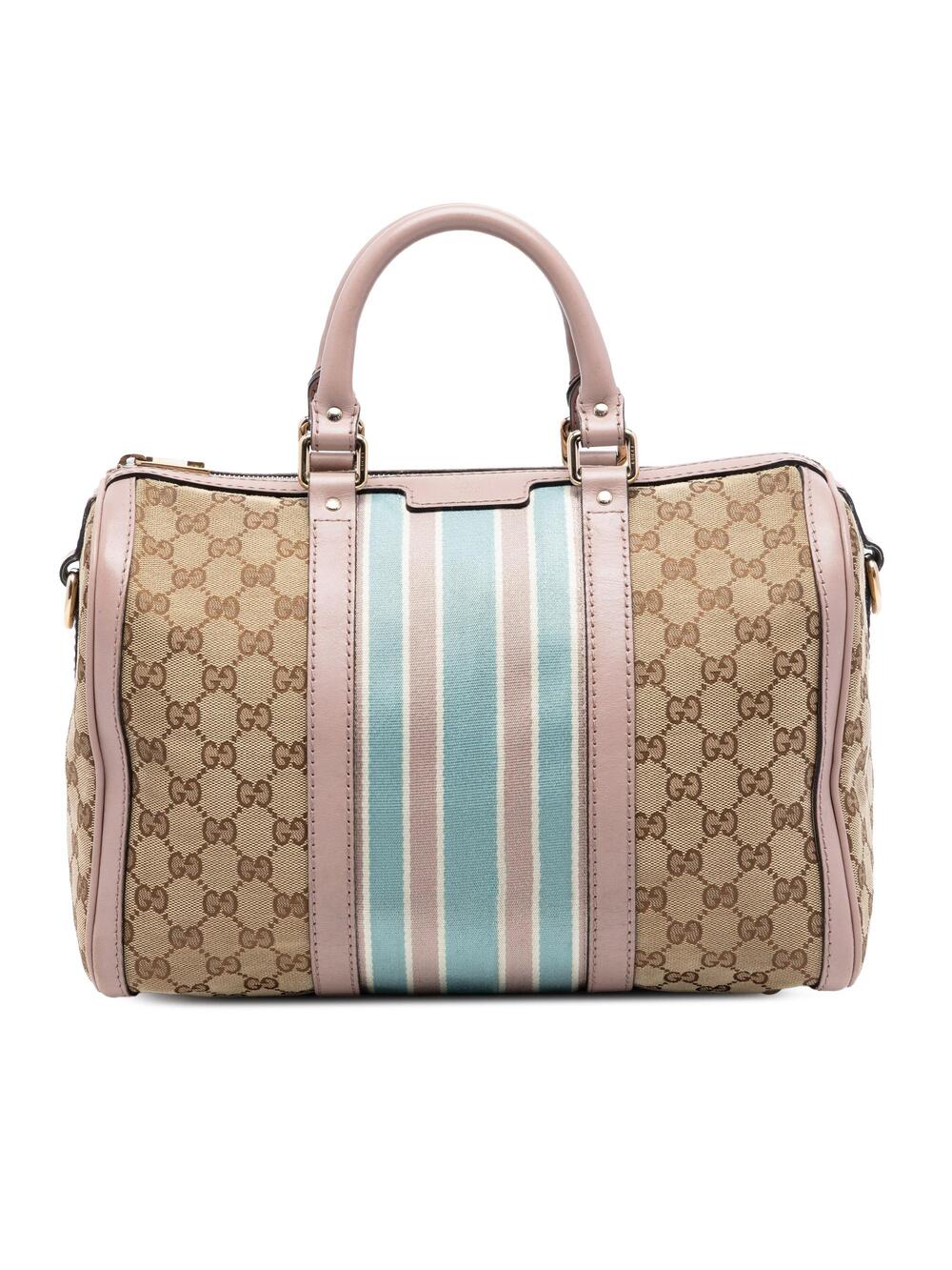 Gucci Vintage Web Boston Bag Gg Canvas #275246G81B